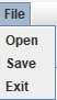 Text Editor file menu