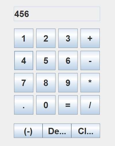 Java Calculator number inputted