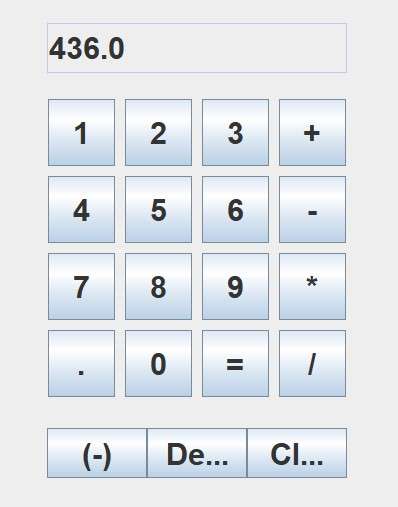 Java Calculator result of calculation being displayed