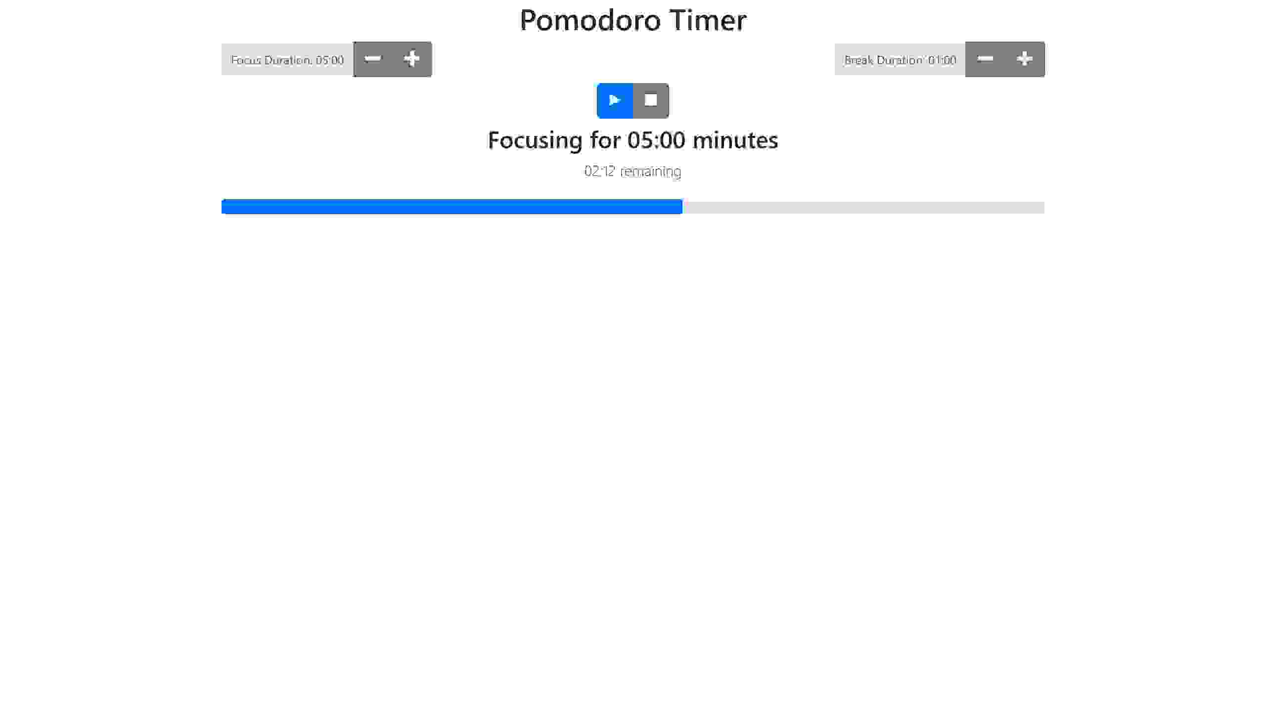 Pomodoro Timer focus timer paused